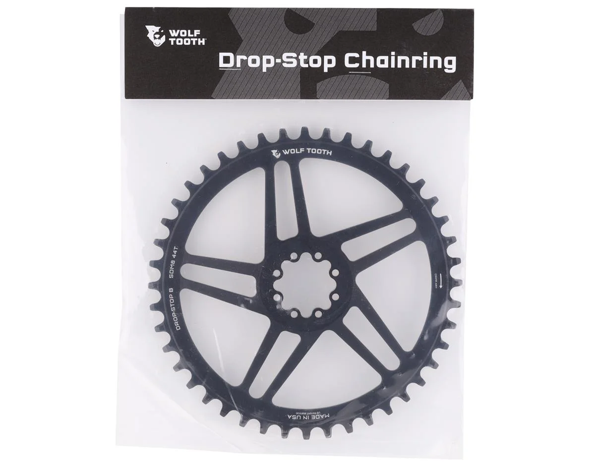 Wolf Tooth Components SRAM 8-Bolt Direct Mount Chainring (Black) (Drop-Stop B) (Single) (6mm Offset) (44T) - view 2